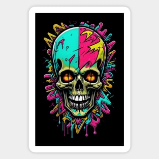 Pastel Color Skull Magnet